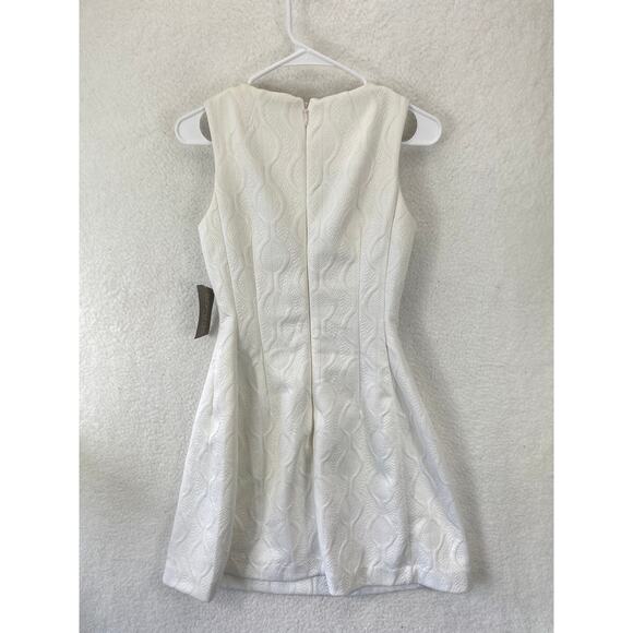 Eva Mendes Collection Solange Dress Women’s 4 White Fit Flare Midi Elegant NWT - Picture 9 of 12